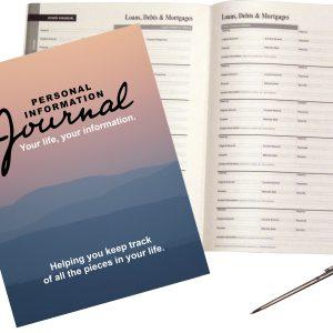 Personal Information Journal cover